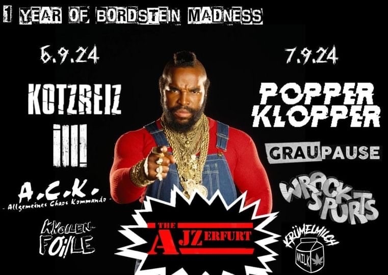 one year of bordstein madness 6.9.2024 7.9.2024 ajz erfurt